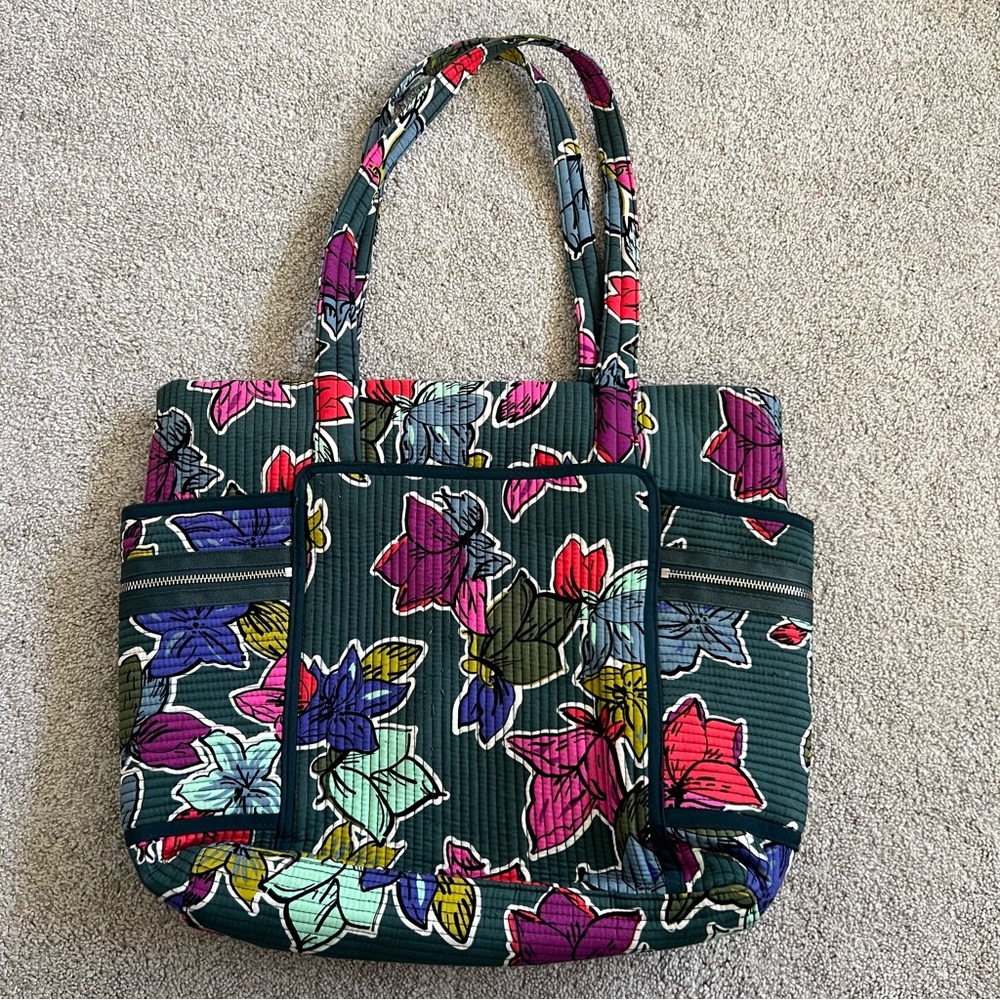 Vera Bradley Falling Flowers Tote Bag